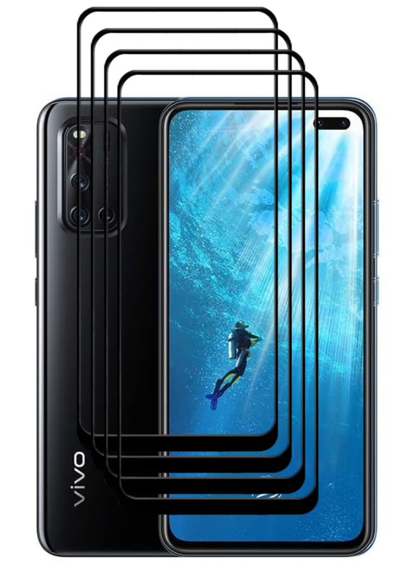 ACLIX 5 Pieces Antistatic ESD Dustproof Premium Quality High Definition Tempered Glass Screen Protector Designed For vivo V19 - Image 1