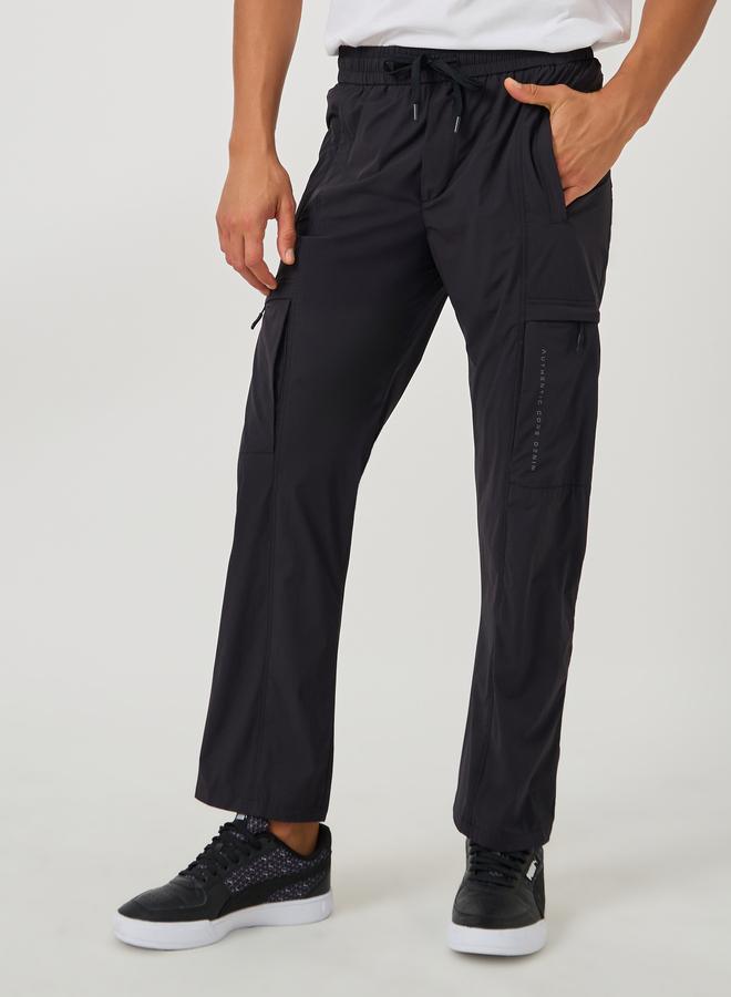 Fort Collins Fort Collins Solid Drawstring Waist Straight Leg Pants - Image 1