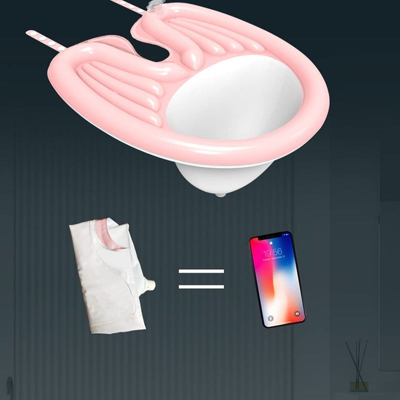 OVERA حوض شامبو منزلي وصواني، صينية غسل الشعر - حوض شامبو طبي لذوي الاحتياجات الخاصة، النساء الحوامل، الغسل أثناء الجلوس على كرسي متحرك أو كرسي - Image 5