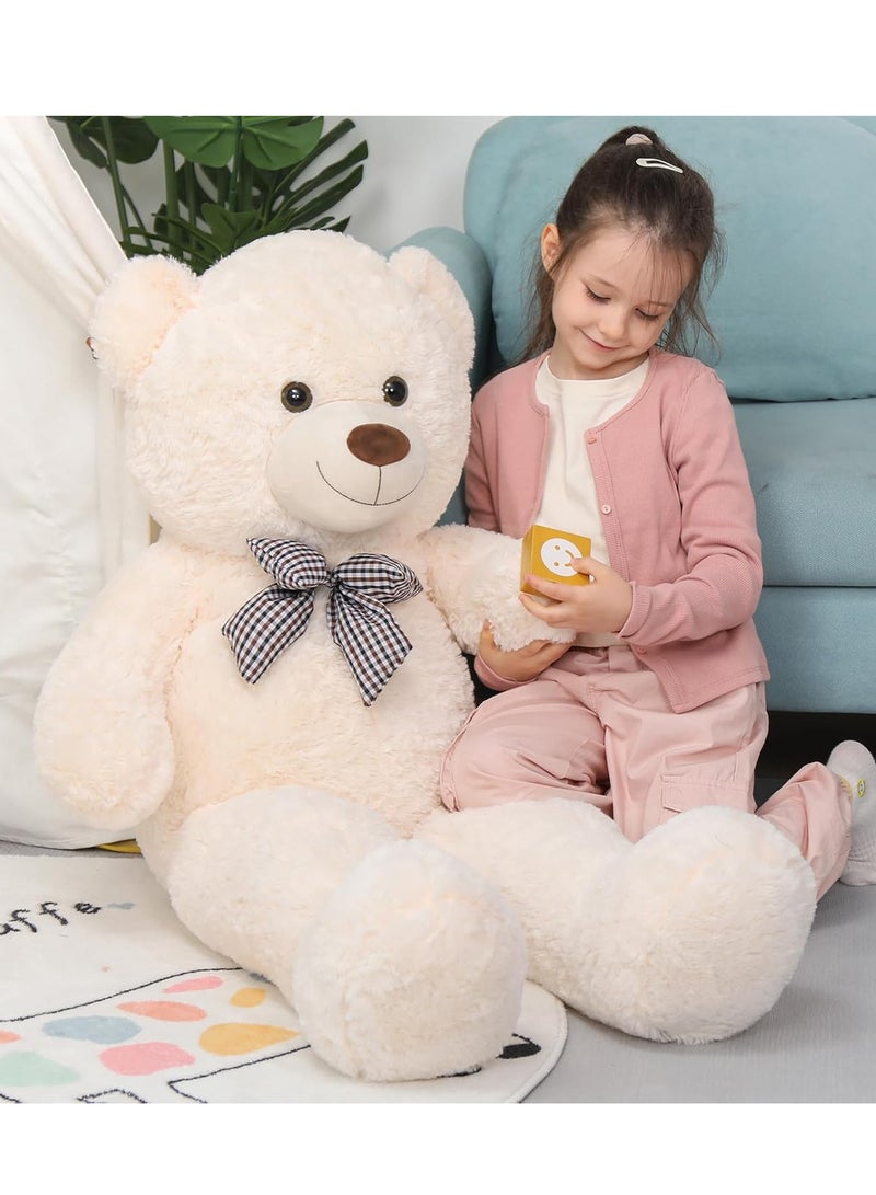 Relex Ultra Soft Teddy Bear, Lovely Stuffed bear with Skin Friendly Fabric, Chubby Bear Doll for Anniversary, Birthday Gift, 100cm - Image 4
