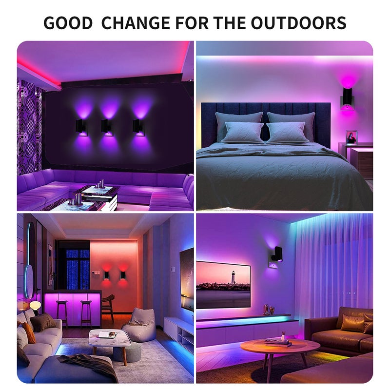 Colorful Gradient Ambient Night Light - Smart Motion Sensor Magnetic Wall Lamp - Image 3