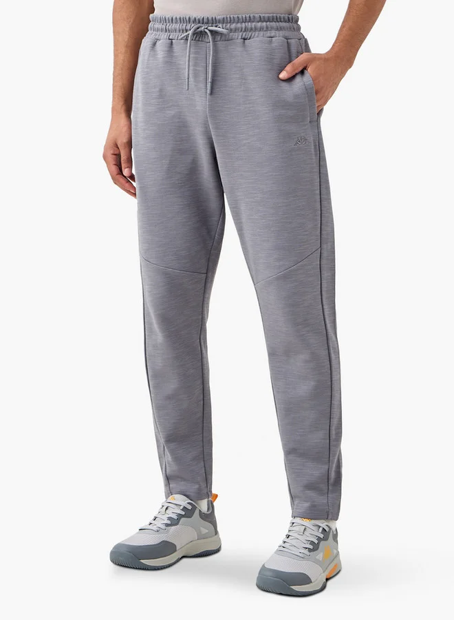 Kappa Embroidered Joggers with Drawstring Closure and Pockets