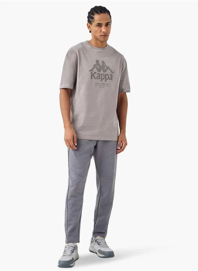 كابا Kappa Embroidered Joggers with Drawstring Closure and Pockets