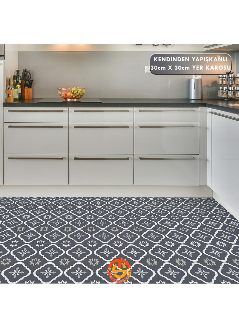 Technosmart 1Pcs 30CM×30CM Self-Adhesive Lvt Floor and Wall Covering Kitchen Bathroom Tile Sticker  - Image 3