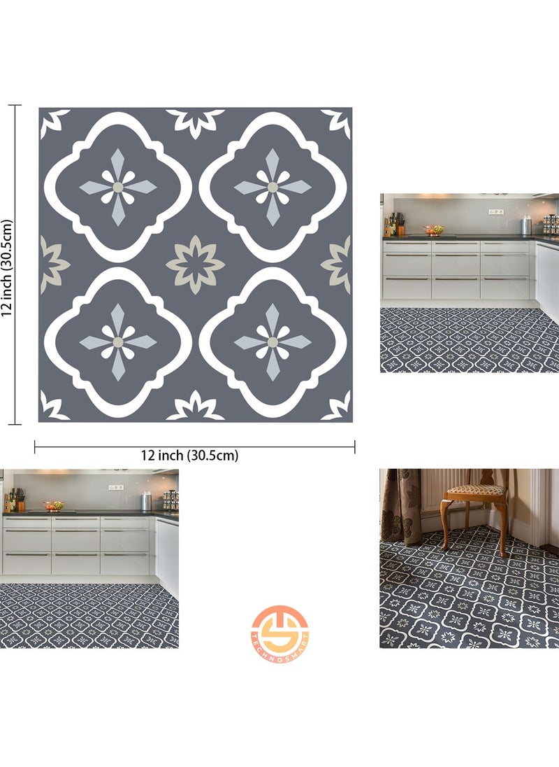 Technosmart 1Pcs 30CM×30CM Self-Adhesive Lvt Floor and Wall Covering Kitchen Bathroom Tile Sticker  - Image 5