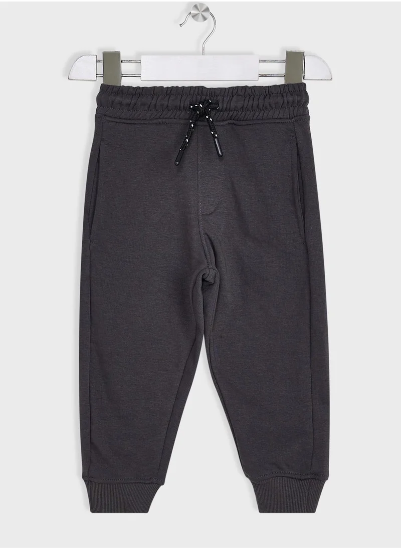 Ripples Boys Basic Slogan Printing Hoodie And Jogger Set