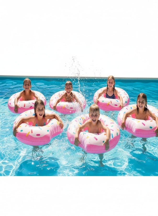 ARIDAM New Bitted Donut Swimming Pool Float Tube for Adults & Kids | 90cm x 23cm Inflatable Swimming Ring | Pool Float for Kids 9+ | Backyard & Beach Water Fun Toy - Image 1