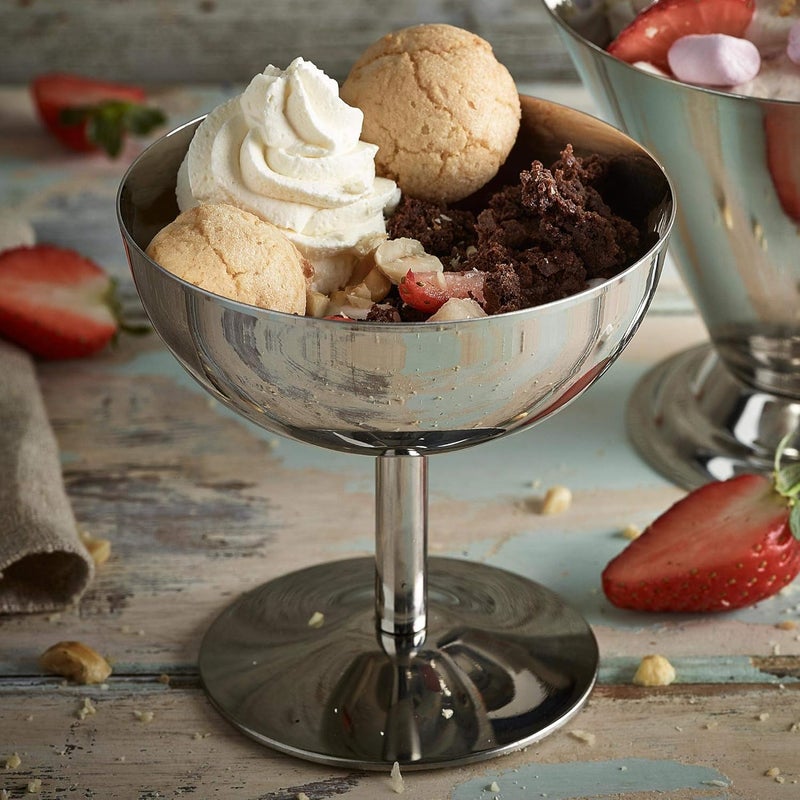 Haofy Ice Cream Cups Stainless Steel Ice Cream Bowls Resuable Dessert Cups Dessert Dish for Serving Ice Cream Salad Fruit Pudding Tall - Image 5