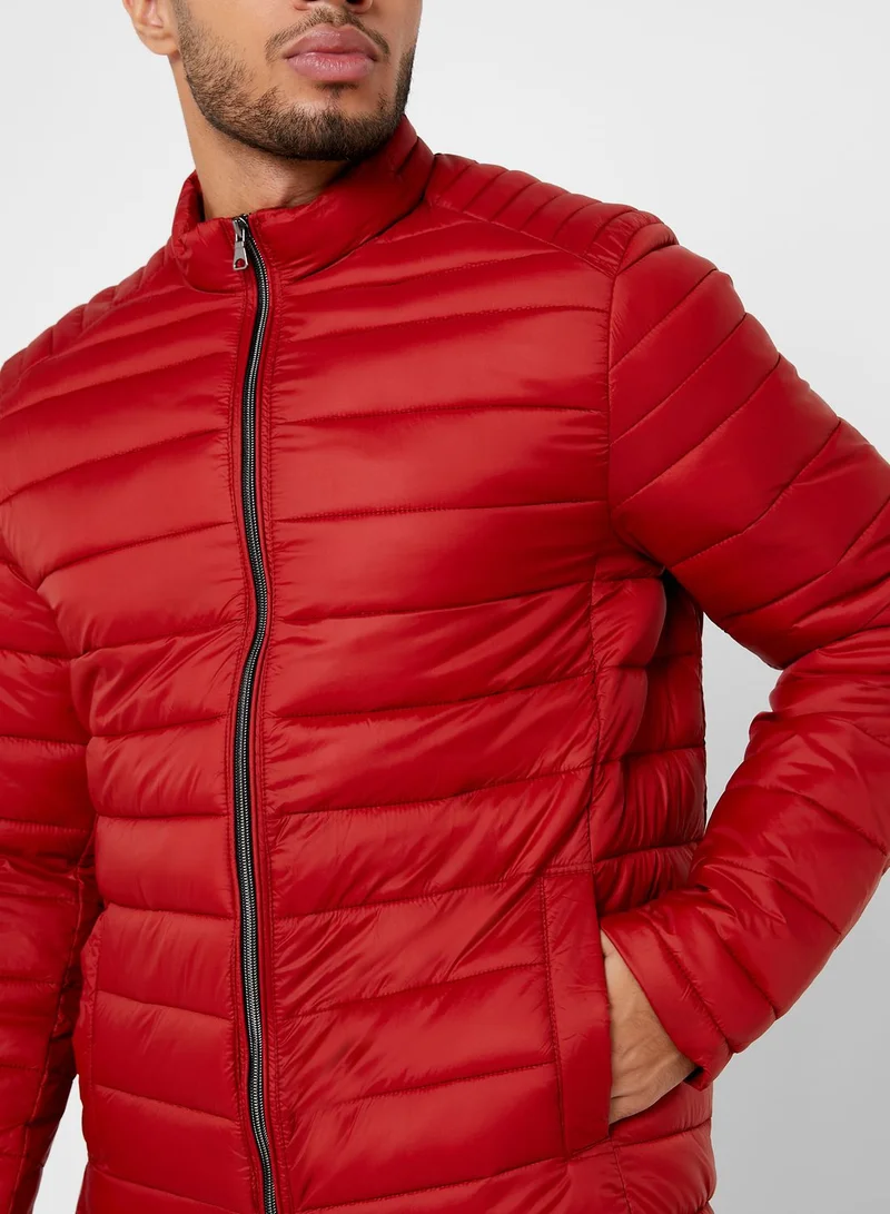 Reserved High Neck Quilted Jacket