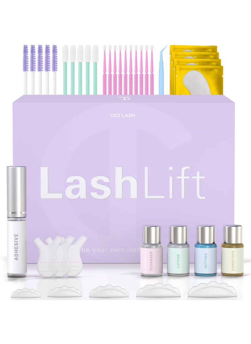 CICI Lash - Lash Lift Kit with Keratin by CICI  Instant Perming Lifting  Curling for Eyelashes  Long Lasting Professional Salon Results for a Supermodel Look  Includes Glue Supplies and Expert Instructions - Image 1