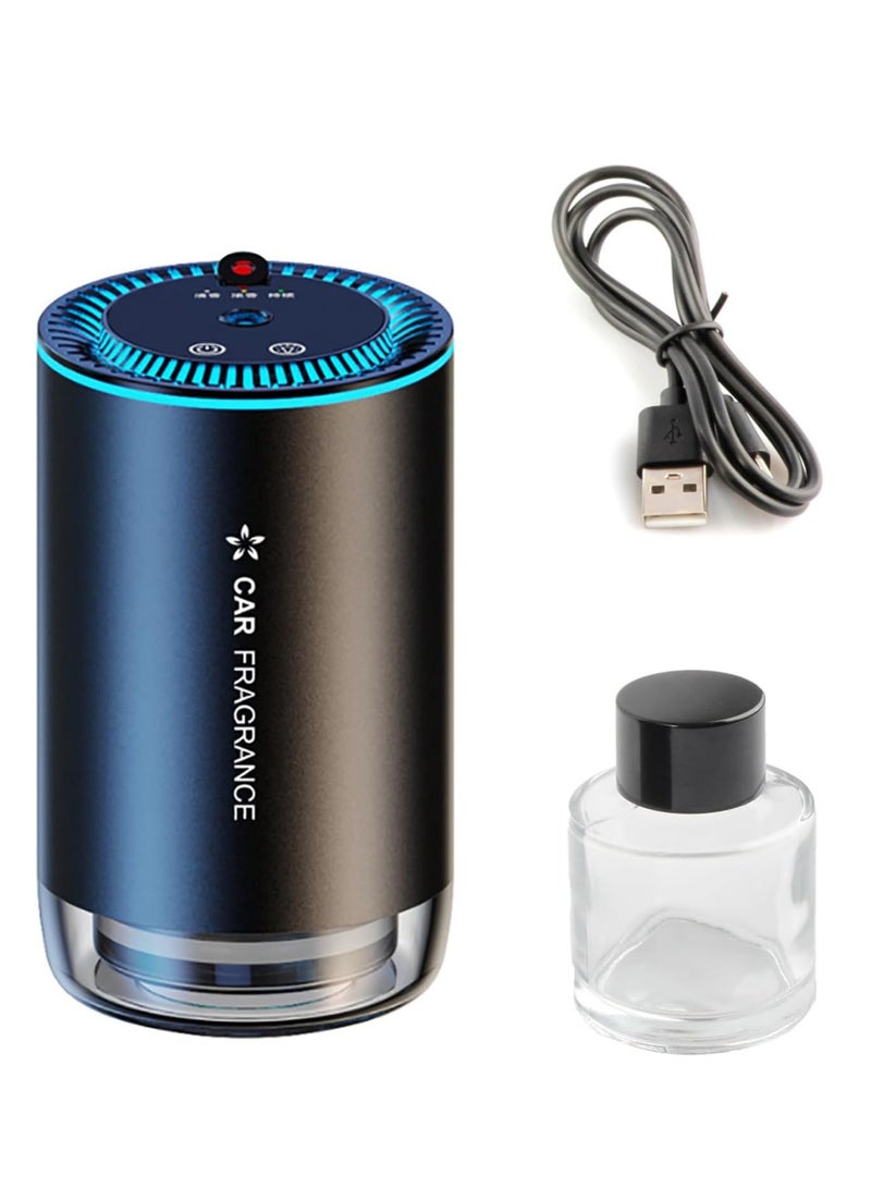 Car Diffuser Smart Car Air Freshener USB Rechargeable Mini Portable Diffuser with 7 LED Color Changing Light and Auto-Off Safety Switch for Car Home Office Bedroom - Image 1