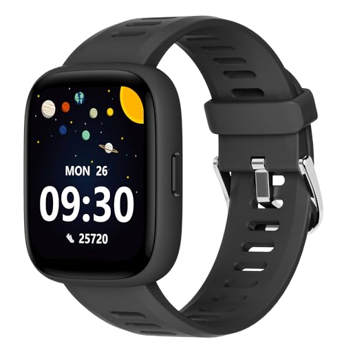 BIGGERFIVE Smart Watch for Kids, 1.8" Fitness Tracker Watch Pedometer, Heart Rate, IP68 Waterproof, Sleep Monitor, Calorie Step Counter, 5 Puzzle Games with/Without APP for Girls Boys Teens 5-16 - Image 1