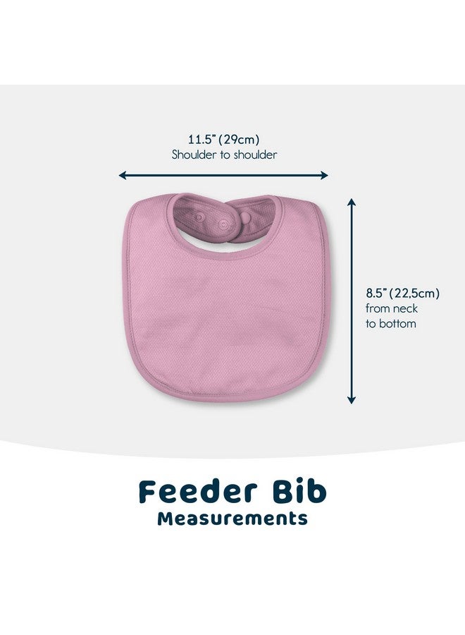 Tiny Twinkle Baby Feeding Bibs 8 Pack - Waterproof And Absorbent Infant Drool And Feeding Baby Bibs (Girl Set 8-Pack) - Image 3