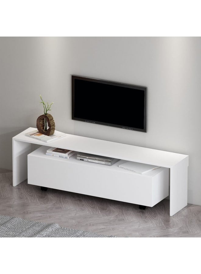 Retro RA-U51 TV Table 154 x 45 x 30 cm - White - Image 2