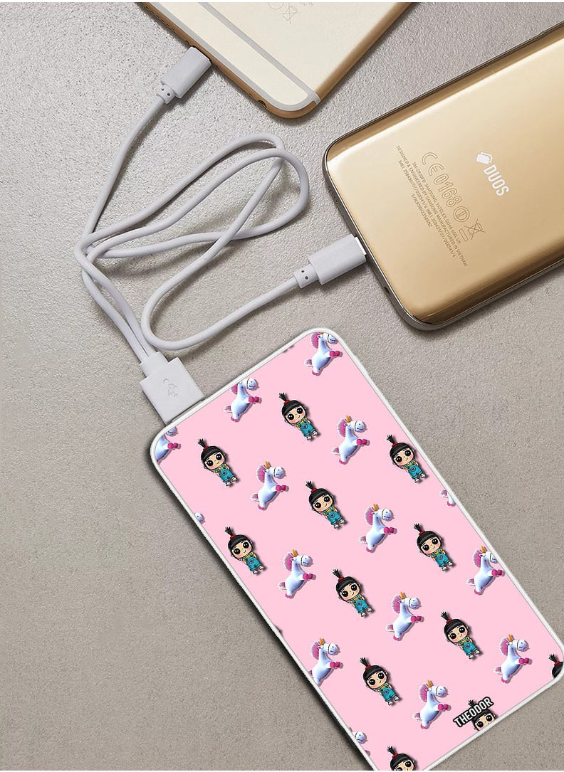 Theodor - 10,000 mAh Super Fast Charging Ultra Compact Power Bank with Quick Charge & Power Delivery, Portable Charger For iPhone and Android Cartoon - Image 1