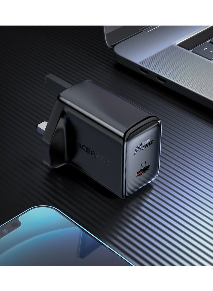 ACEFAST A4 wall charger, single USB-C PD3.0 20W output, UK plug, support most fast charging protocols - Image 3
