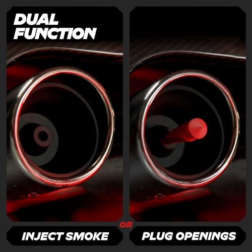 AutoLine Pro Premium Cone and Plugs 2-in-1 Adapters | for Automotive Smoke Machine Leak Testing | Cone & Cap Plugs Function | CarbonNitrile™ | Patented Design. - Image 3