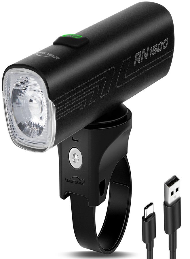 Magicshine RN1500 V2.0 1500Lumen Smart Bike Light, USB-C Rechargeable IPX7 Waterproof Cycling Front Light for Road Urban Mountain Biking Night Riding - Image 1
