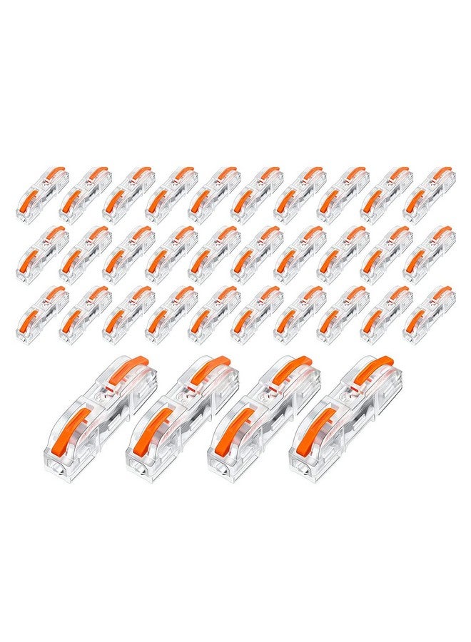 Serplex® 34pcs Wire Connector Cable Connector Compact Single Wire Connectors Assortment Splicing Connectors Lever Wire Connectors Terminal for 28-12 AWG, Soft and Hard Wire Universal (SPL-1) - Image 1