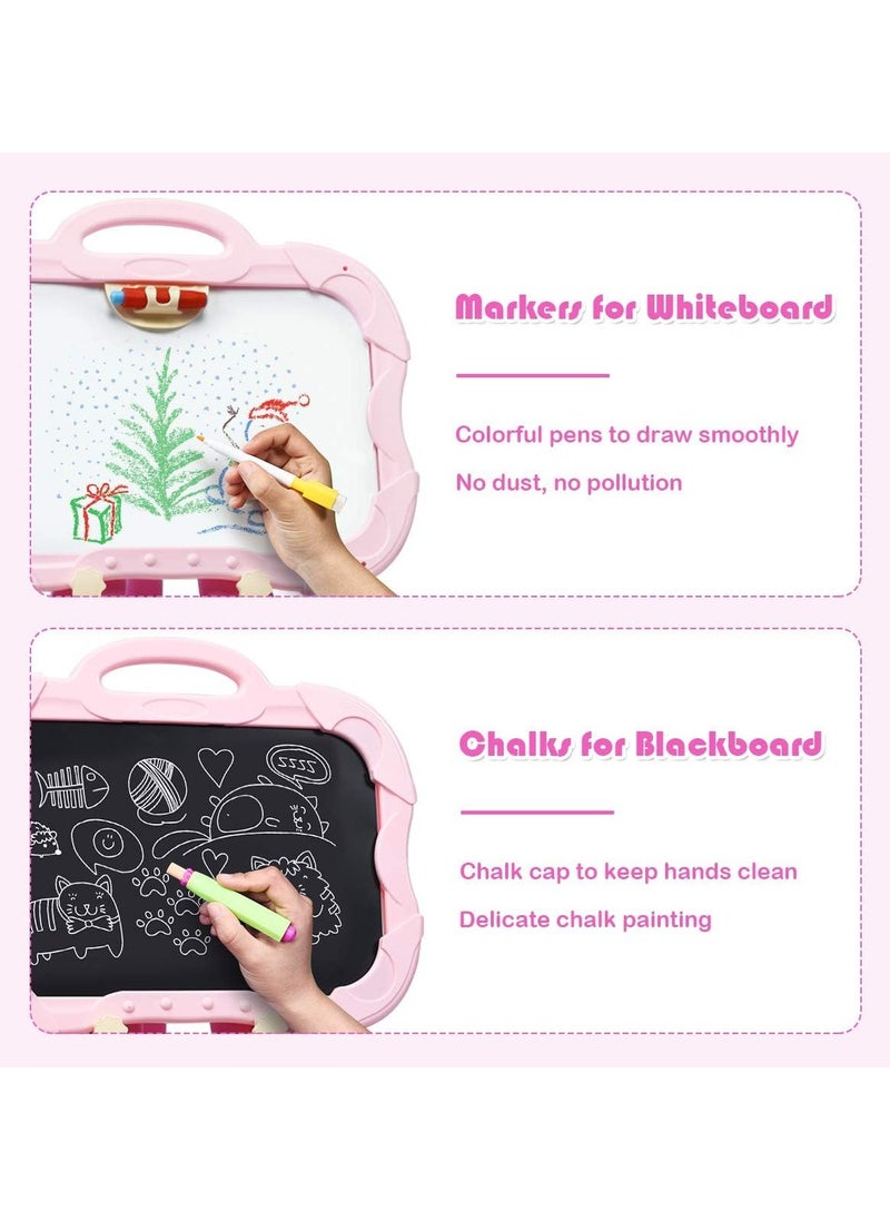 2 in 1 Art Easel, Double Sided Kids Easel with Chalkboard Whiteboard and Storage Tray Magnetic Drawing Board Educational Toy for Boys and Girls - pzsku/Z5D3F1B23FAA045EADAB2Z/45/1741264335/4022ca0f-fde1-4648-b224-333342b86def