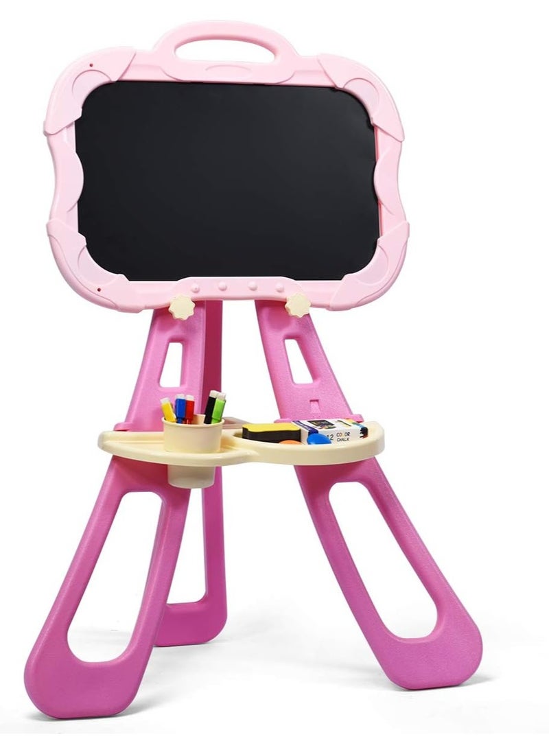 2 in 1 Art Easel, Double Sided Kids Easel with Chalkboard Whiteboard and Storage Tray Magnetic Drawing Board Educational Toy for Boys and Girls - pzsku/Z5D3F1B23FAA045EADAB2Z/45/1741264370/a6e3db73-93ec-42f6-8d3f-ae264702750a