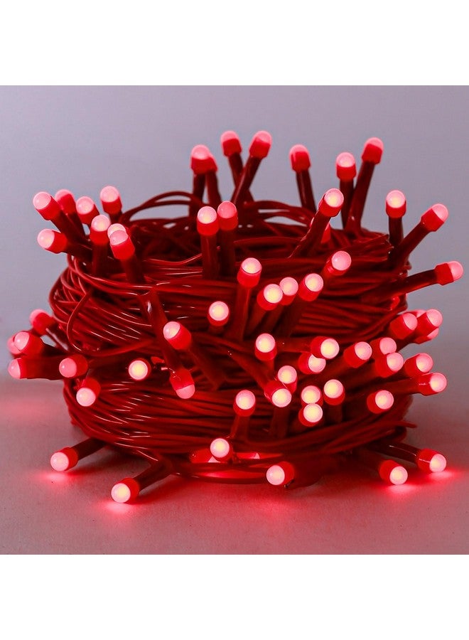 Lexton 40 LED Power Pixel Serial String/Fairy Light | Plug Sourced | Suitable for Home & Outdoor Decoration, Diwali, Christmas, Ramadan, Wedding, Party, Festival (Pack of 1, Red) - Image 1