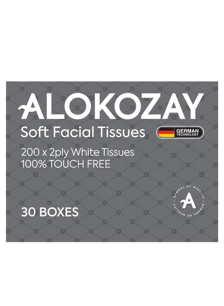 Alokozay مناديل وجه ناعمة - 200 ورقة × 2 طبقة - Image 1