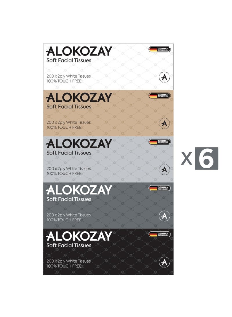 Alokozay مناديل وجه ناعمة - 200 ورقة × 2 طبقة - Image 2