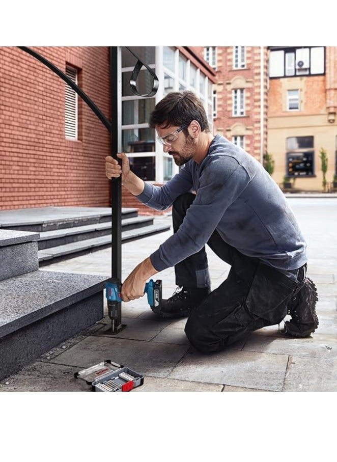 BOSCH - Professional GSB 185-LI 18V Impact Drill (2x2.0 Ah, GAL 18V-20, 23 pcs Accessories) - Image 1