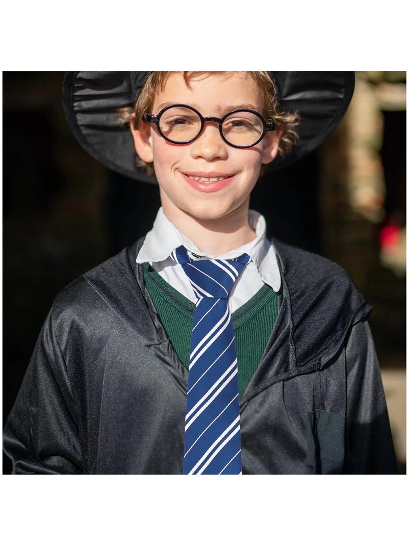 YelaJoy Compatible for 6 Piece Harry Potter COS Performing Set, Harry Potter Ravenclaw Deluxe Robe Childs Costume with Wand Tie Scarf,Costume for Harry Potter Fans Cosplay Gifts Accessory-M  - Image 3