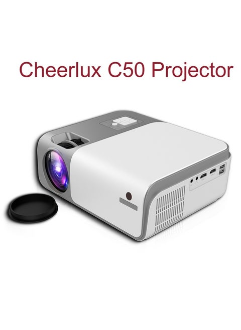 Cheerlux C50 Projector with Android, Mirroring, Wifi 5.0 and BT 5.1, 4000 Lumens