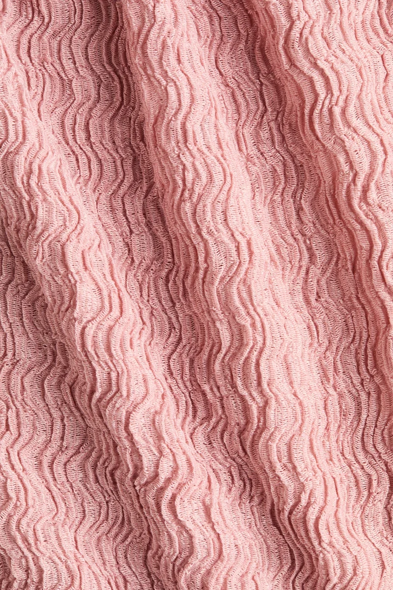 H&M Crinkled cowl-neck top