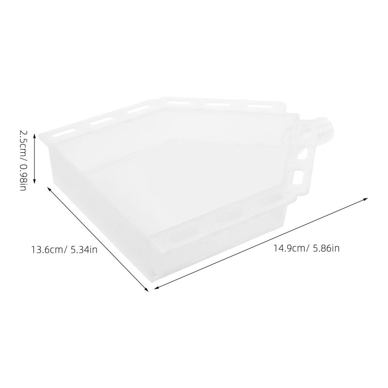 Air Conditioner Drip Pan Portable Condensate Catcher White Weather Resistant Design Efficient Drainage Water Collection Split System - Image 3