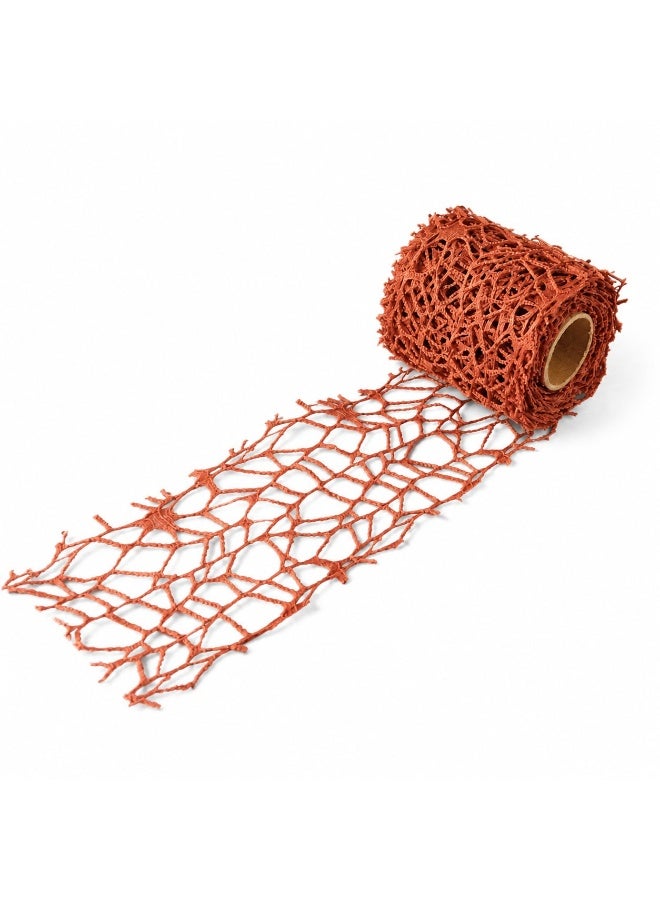 Premium Mesh Fabric Decoration Ribbon (274 * 6.35 cm)- Net Weave Design for Gift Wrapping, Flower Bouquets & DIY Crafts - Elegant Decorative Ribbon for Parties & Home Decor, 3 Pcs - Image 4