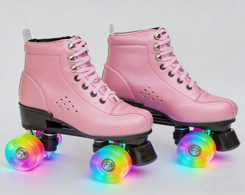 Skates for Adults, Double-Row Roller Skates, Adult Four-Wheel Skates, Children''s Full Set, Beginner''s Roller Skates for Men and Women - Image 1