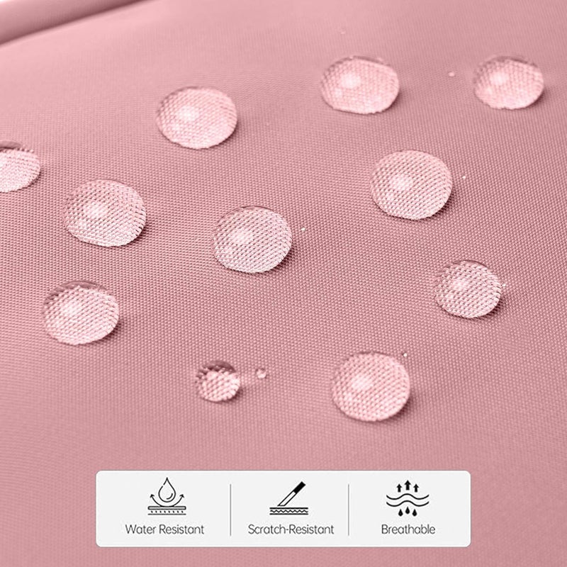 شانتريا حقيبة تجميلية خفيفة من Chantria Premium للنساء، مقاومة للماء، متعددة الوظائف، تحتوي على عدة جيوب وفتحة قابلة للتحريك بزاوية 180 درجة، CB00793 (لون وردي) - Image 4