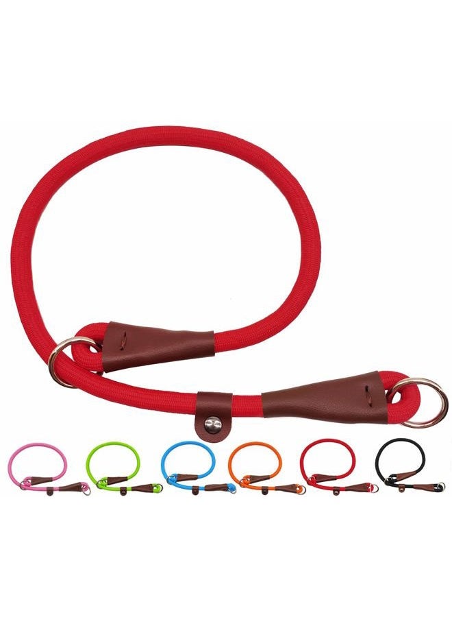 MayPaw Slip Collar Nylon Rope Choke Collar for Dog Training- No Pull Round Martingale Dog Collar for Small Medium Large Dogs - Image 1