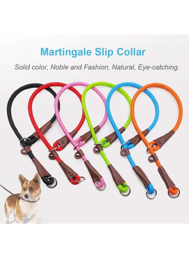 MayPaw Slip Collar Nylon Rope Choke Collar for Dog Training- No Pull Round Martingale Dog Collar for Small Medium Large Dogs - Image 4
