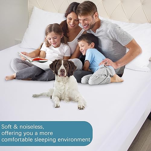 Biloban Twin Mattress Protector Waterproof Zippered (4/5/7/9Inches), Low Profile Mattress Encasement & Mattress Cover, 6 Sides Wrapping Box Spring Cover, Soft & Breathable - Image 5