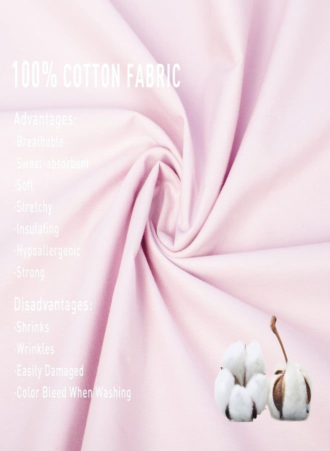 Sunflower Body Pillowcase 100% Cotton Long Pillow Cover/Case Envelope Closure 1 Pack, 21×54 inches Light Pink, Soft and Breathable - Image 2