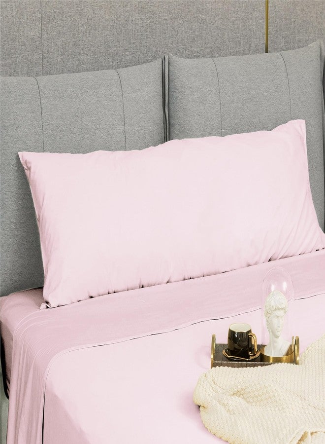 Sunflower Body Pillowcase 100% Cotton Long Pillow Cover/Case Envelope Closure 1 Pack, 21×54 inches Light Pink, Soft and Breathable - Image 3