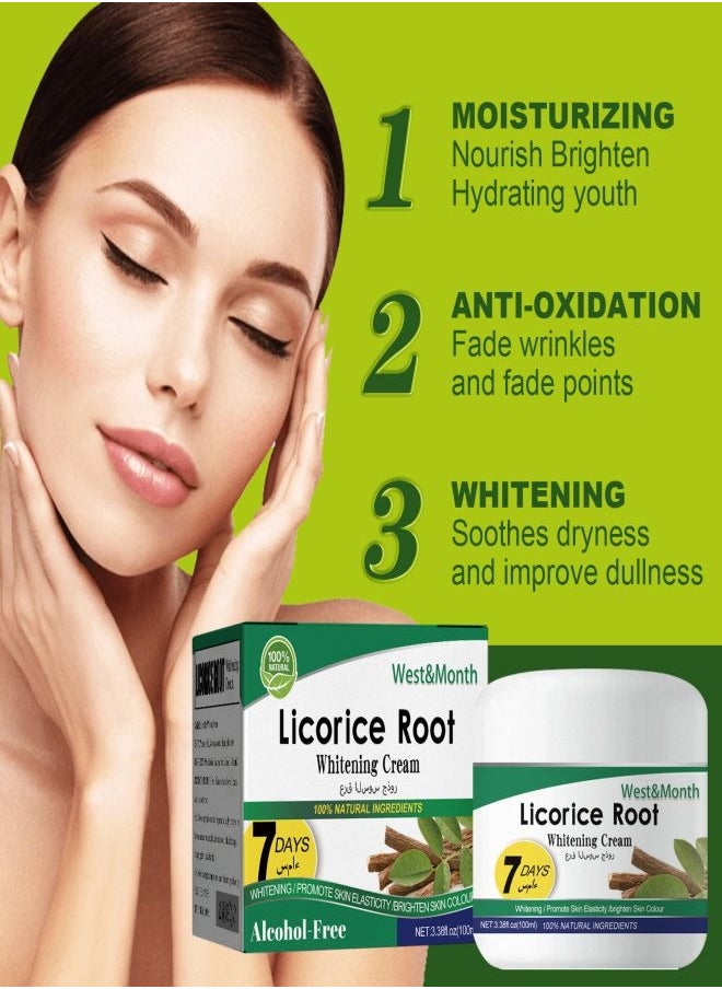 SOUTH MOON - "Licorice Root Brightening Anti-Wrinkle Cream - Nourishing, Firming, Reducing Dark Spots, Improving, Repairing, and Moisturizing Cream." - Image 1