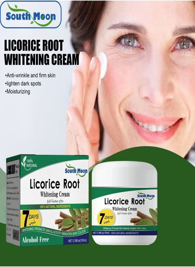 SOUTH MOON - "Licorice Root Brightening Anti-Wrinkle Cream - Nourishing, Firming, Reducing Dark Spots, Improving, Repairing, and Moisturizing Cream." - Image 1