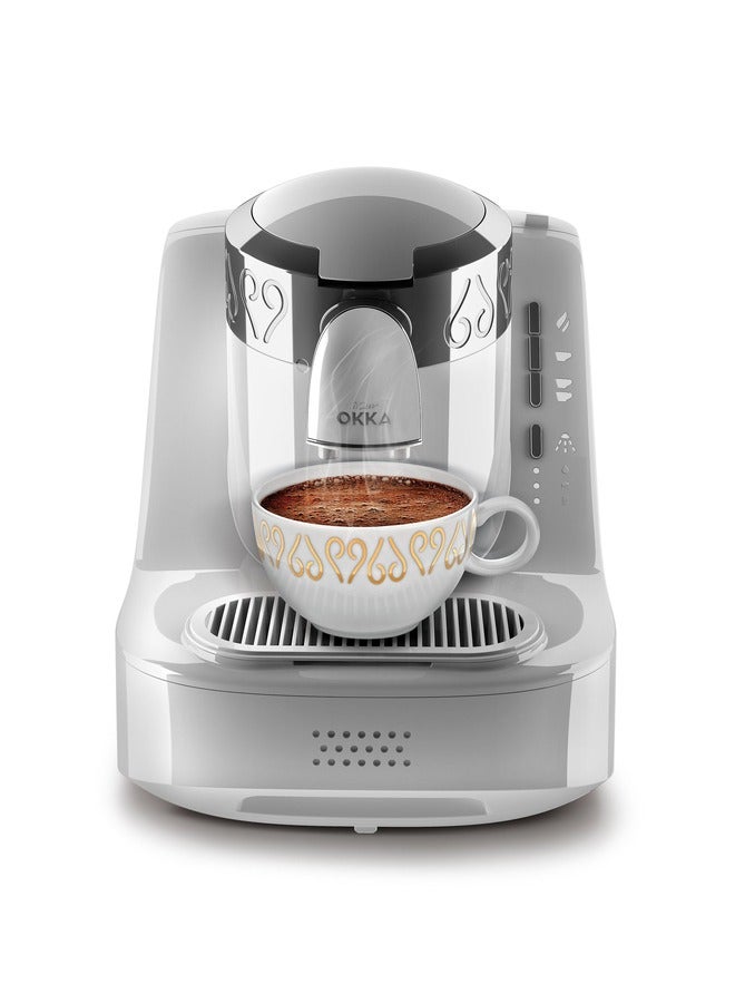 أرزوم ماكينة تحضير القهوة التركية 0.95 L 710 W OK002 أبيض/ كروم - Image 2