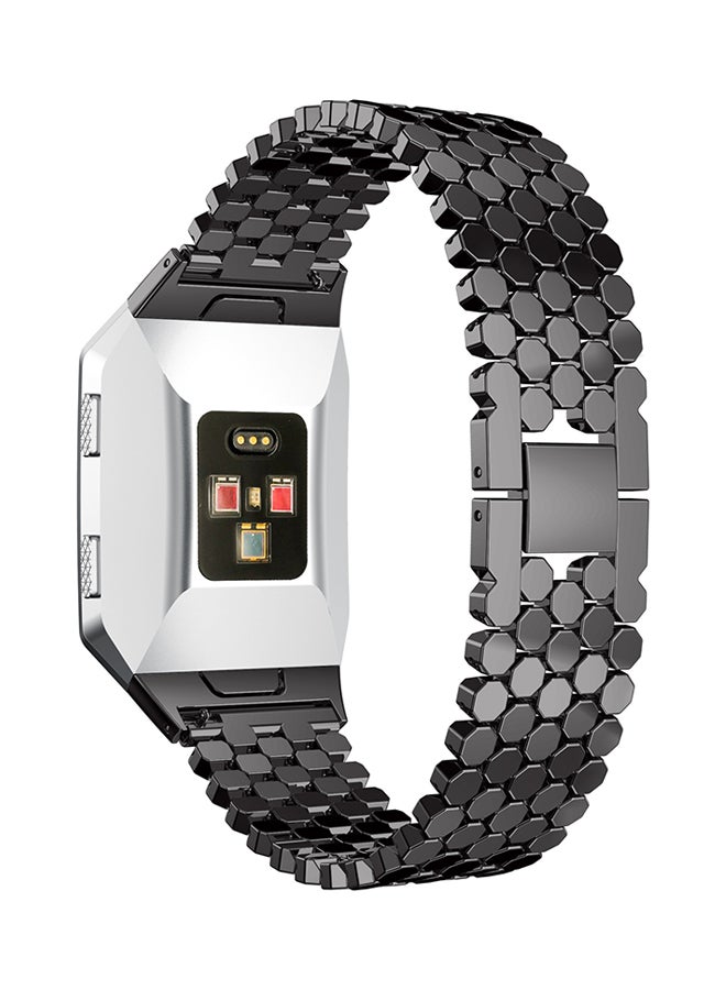 ISank Replacement Bracelet Strap For Fitbit Ionic Black - Image 3
