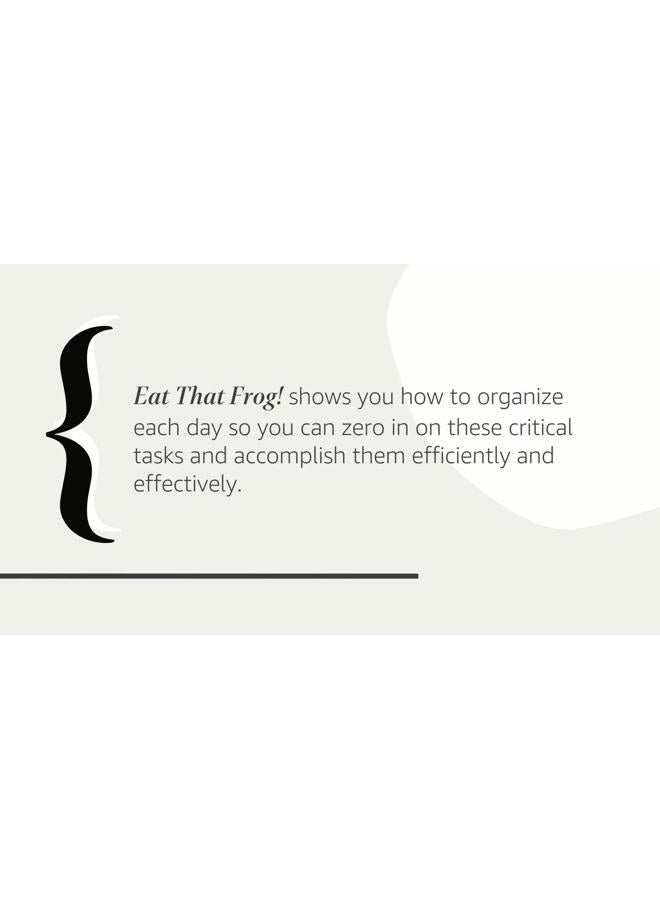 Berrett-Koehler Publishers Eat That Frog! 21 Great Ways to Stop Procrastinating and Get More Donein Less Time - Image 2