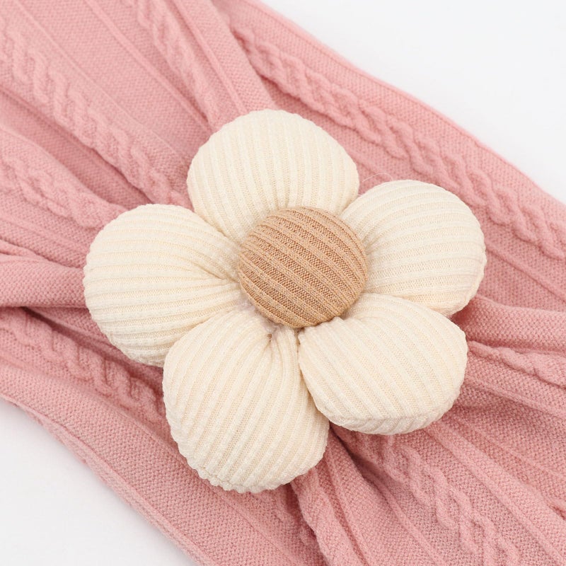 AQOKKA Baby Flower Headbands Nylon Baby Girl Headbands Soft Handmade Hairbands Toddler Hair Accessories for Girls Baby Newborn Infant Kids - Image 4
