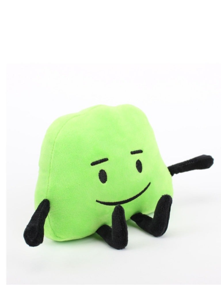 XiuWoo Battle For Dream Island Stuffed Plush Toys Dolls Kids, Cute Soft Leafy Teardrop Firey Bubble Stuffed Plush Pillow For Child Fan Gifts  15cm - Image 2