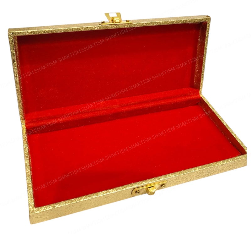 SHAKTISM Decorative and Attractive Box Cash Box, Shagun, Jewellery Money Envelop Wedding, Gift, Bangel box (Pack of 1Pc) (Golden Flower) - Image 5