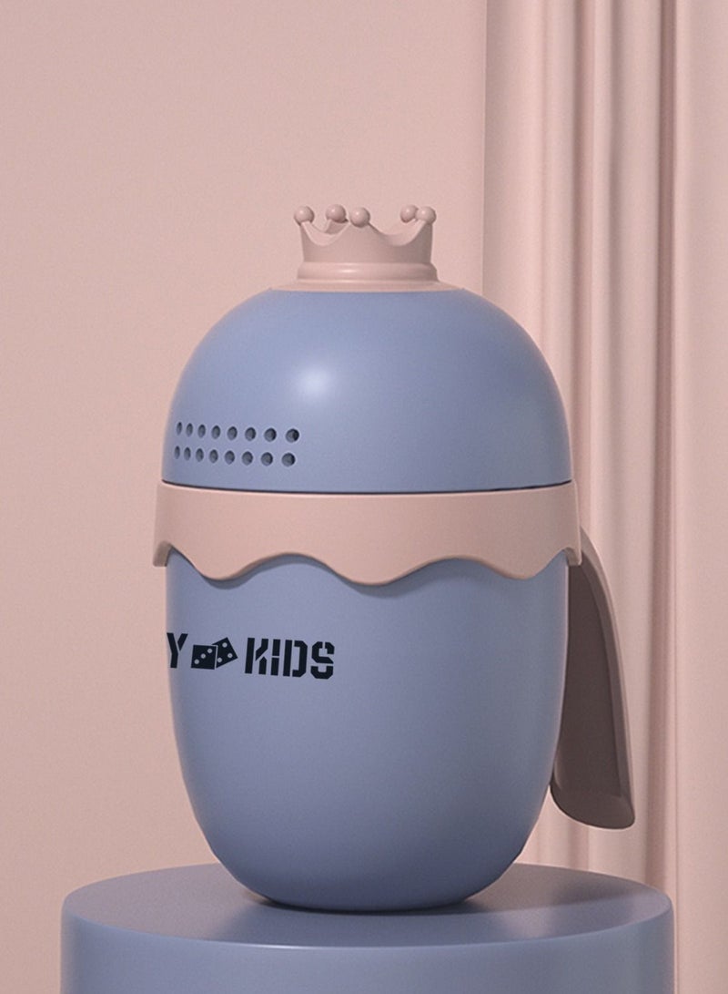 Eazy Kids Royal Baby Head Shampoo Wash Rinse Shower Mug - Purple, 500ml  - Image 3